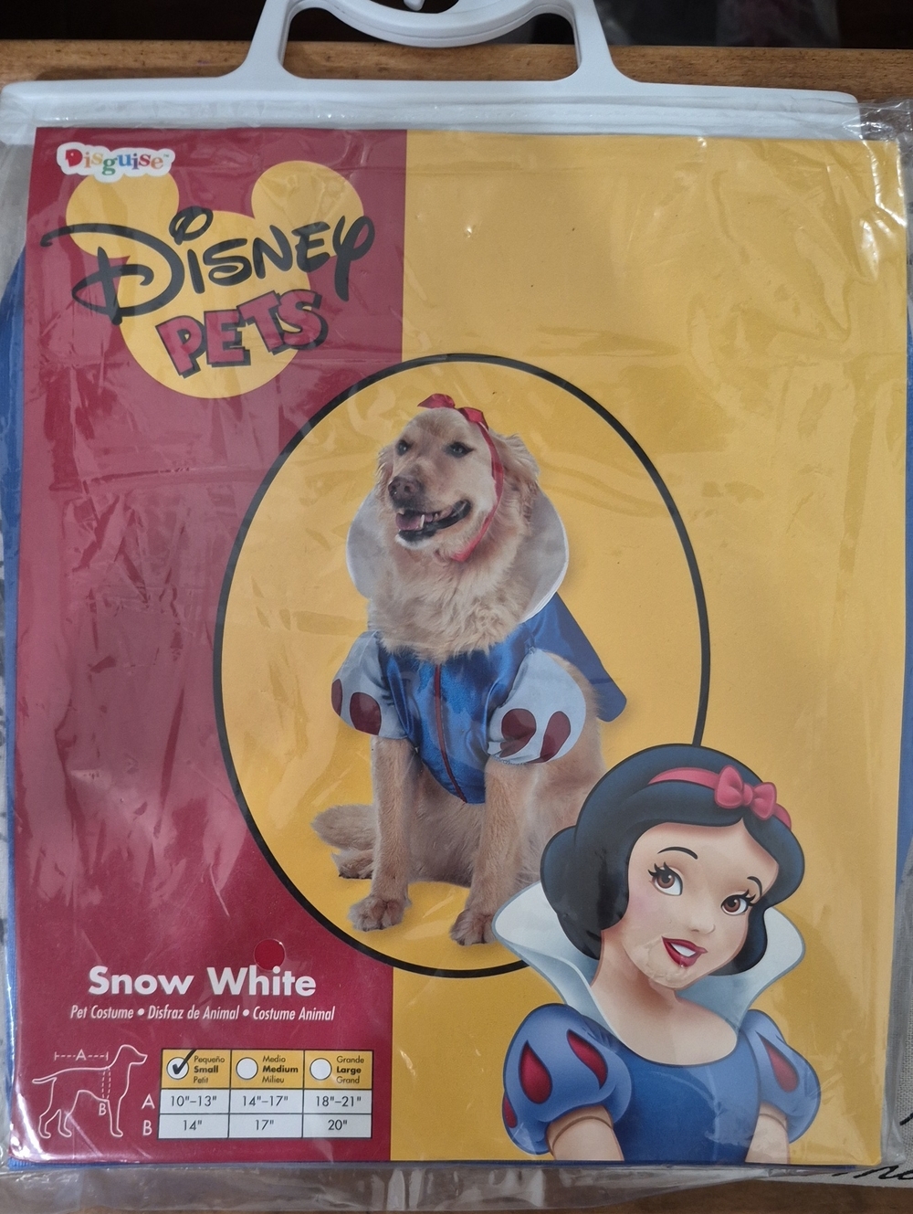 Disney Snow White Pet Costume - Blue, Red, White